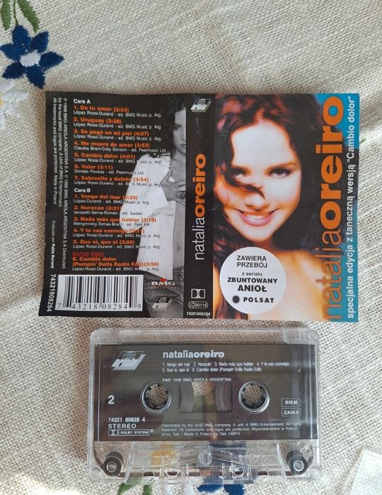 Natalia Oreiro kaseta magnetofonowa "Zbuntowany Anioł "