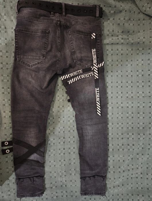 Spodnie jeansowe emo punk alternative avantgarde y2k