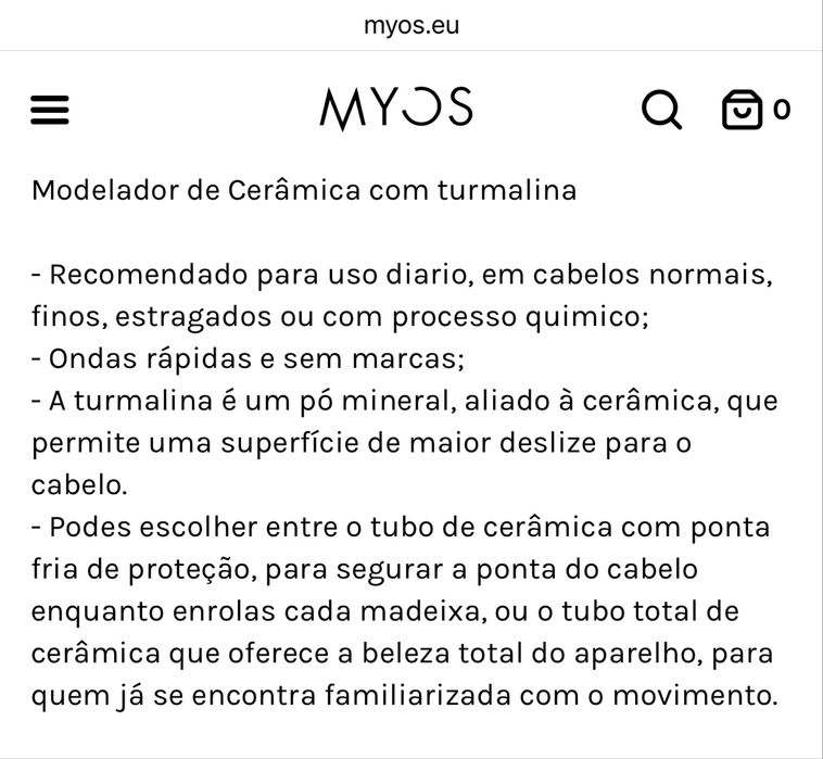 Modelador caracóis da MYOS