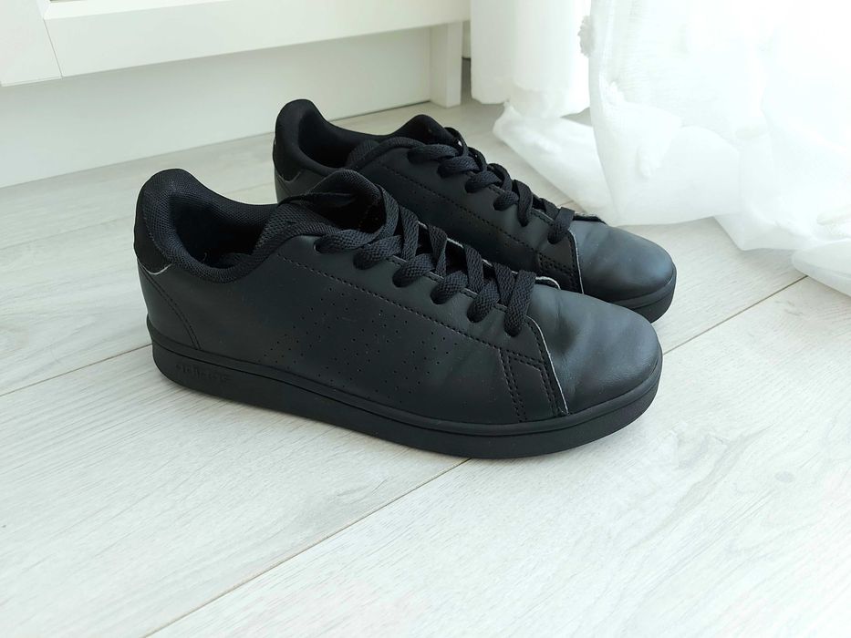 ADIDAS Buty sportowe trampki sneakersy wiązane czarne roz. 35,5