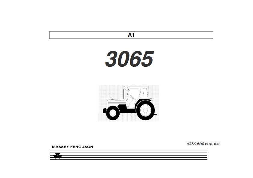 Katalog części MF 3065 Massey Ferguson