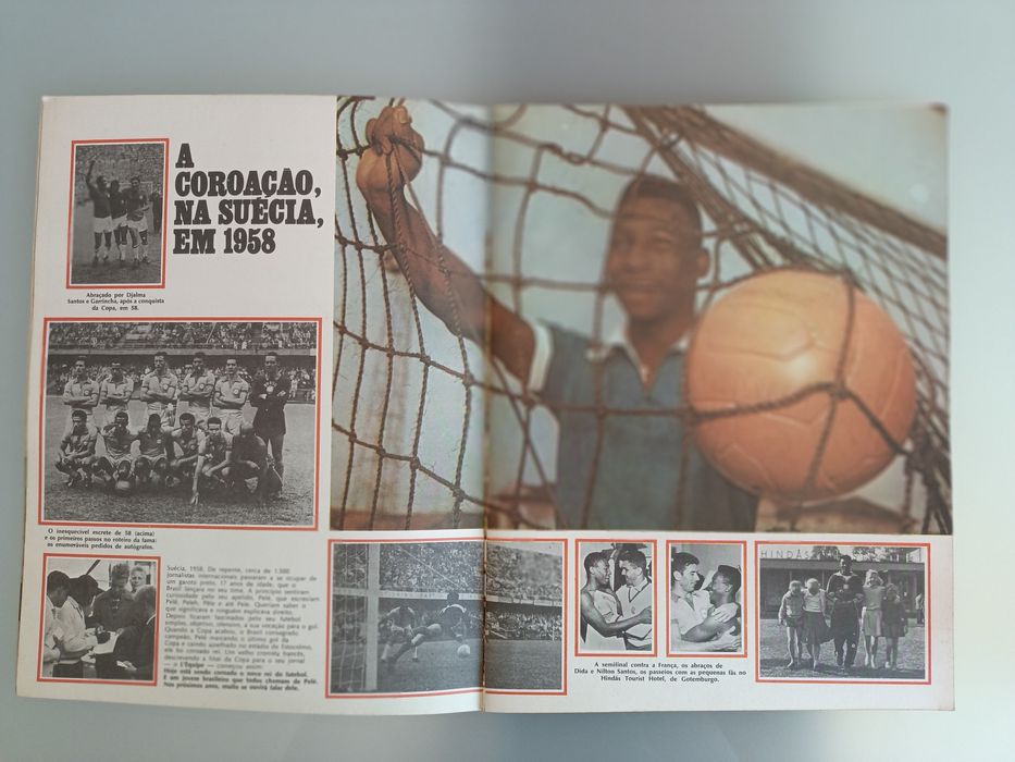 Pelé Manchete da sua vida com disco  vinil