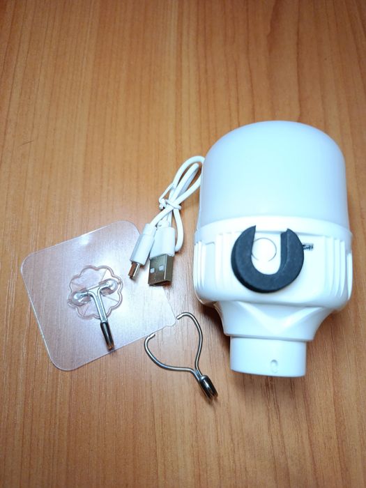 LED лампа 7w, микро USB, аккумулятор Li-ion
