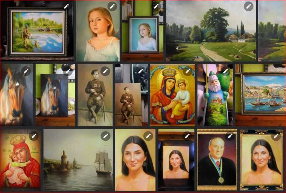 художник,виконую замовлення портретів по фото.