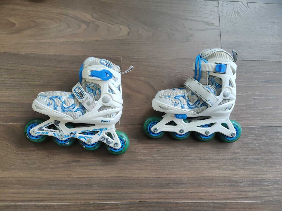 Роликовые коньки детские reaction rainbow размер 26-31