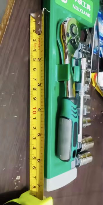 Набір головок 1/4 на тримачі с трещоткою і подовжувачем новий якісний