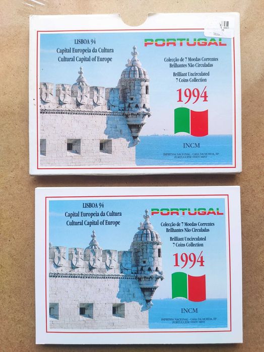 Moedas Escudos em carteira BNC 1994