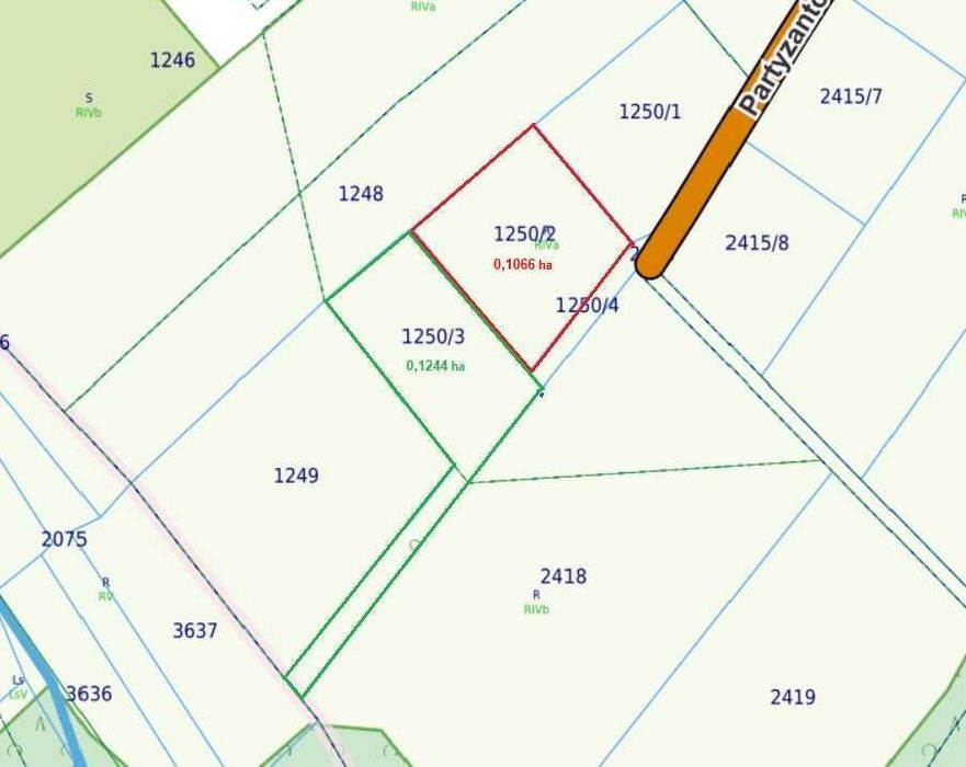 Działka budowlana 1066 m² - Widok 3