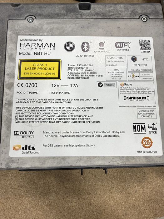 Sistema/ unidade de navegaçao Bmw NBT