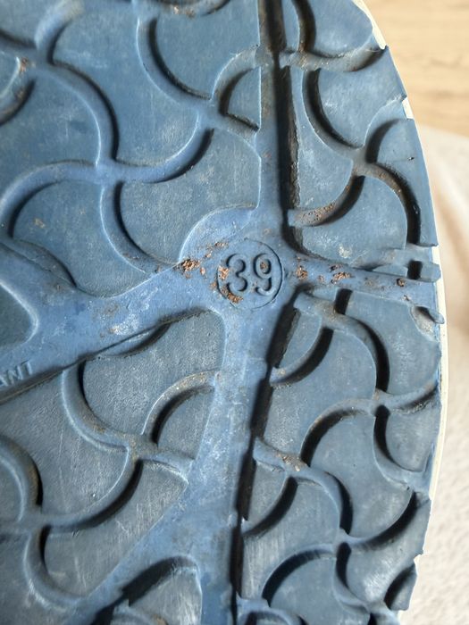 Birkenstock skorzane sneakersy biale za kostke 39 wiazane