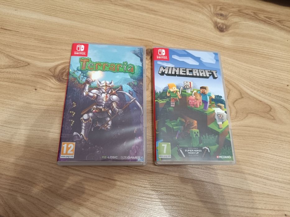 Dwie gry na konsole Nintendo Switch Minecraft i Terraria !!!