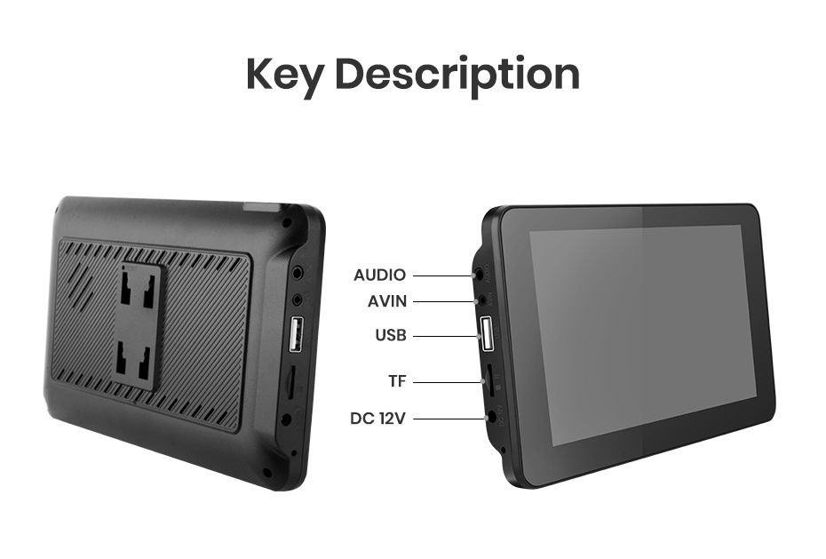 Rádio portátil 7 polegadas com CARPLAY e android auto NOVO