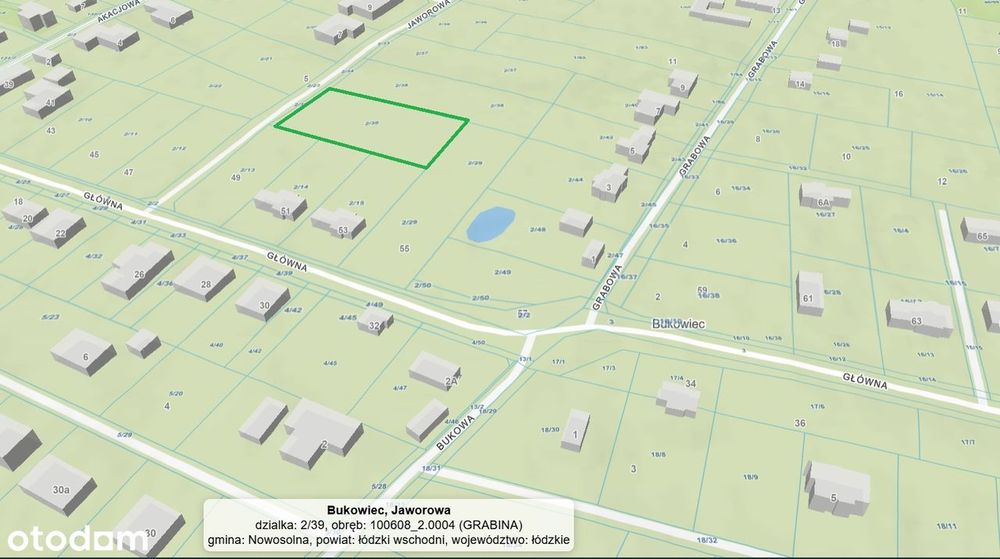 Bukowiec / Grabina / Nowosolna – działka 3004 m² w PKWŁ - Widok 5