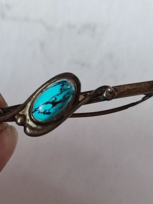 Warmet stara broszka srebro Agat Kłodzko