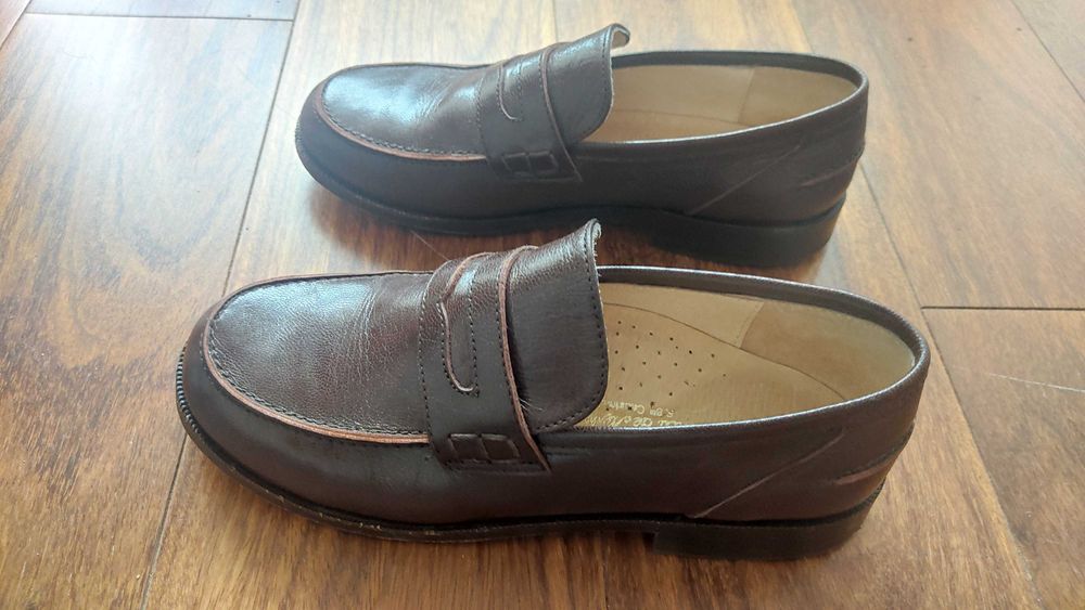 Sapatos de criança, Pele Genuína, tam. 34, castanho