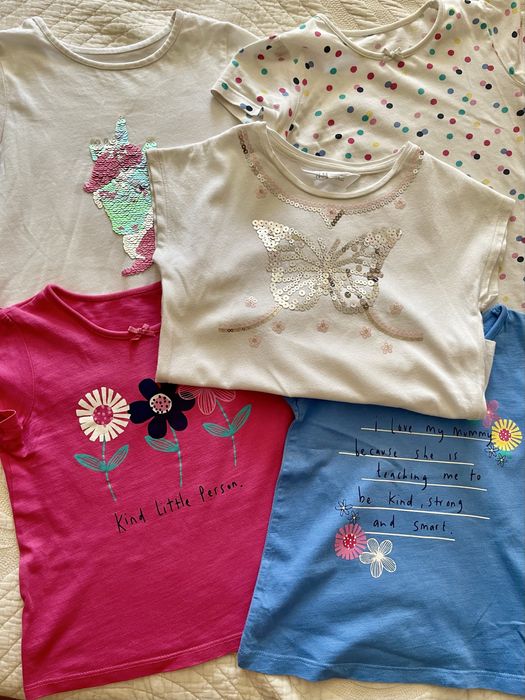 Детские футболки 3-5 лет, юбки, шорты carter's , h&m