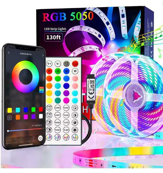 Nowoczesne Oświetlenie LED RGB – Pilot, Aplikacja, Sterowanie Głosem