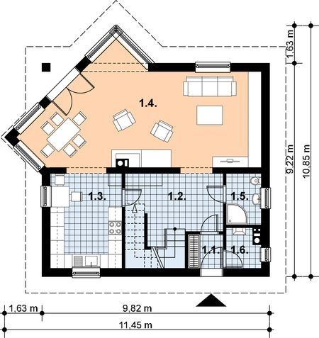 Działka z fundamentami – WIDOK NA LAS