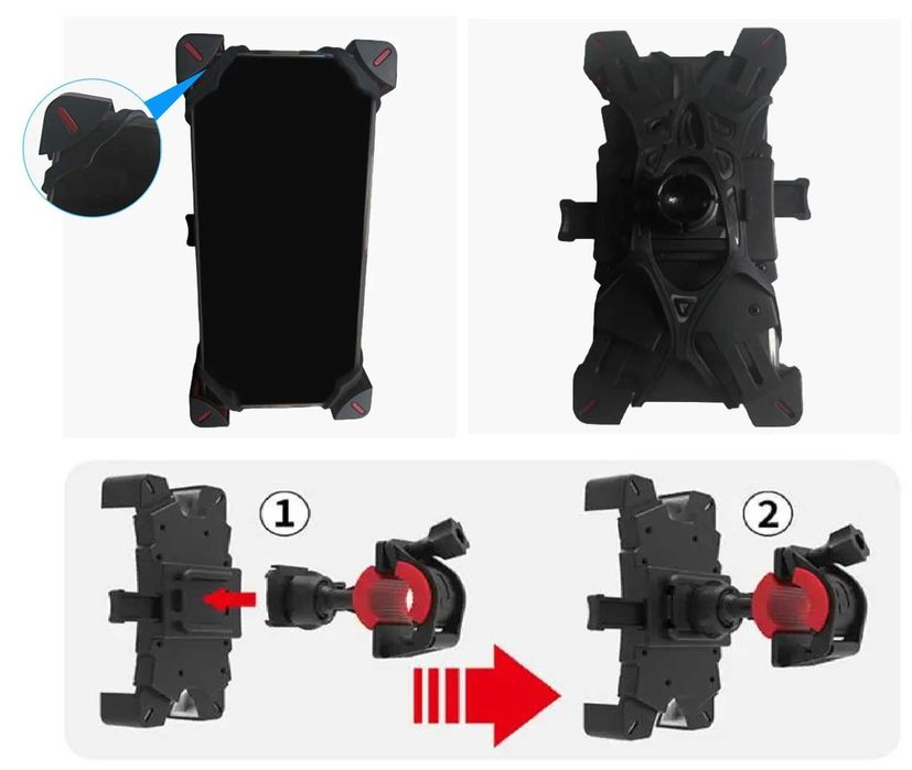 Тримач / Держатель для телефона на руль велосипеда, самоката, коляска
