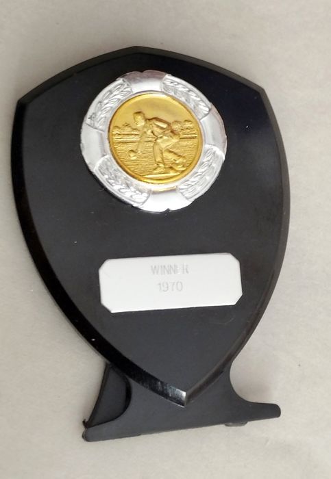 БОУЛИНГ Винтаж британский трофей сувенир по боулинг на лужайке