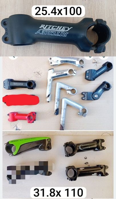 J-Bikes bicicletas e componentes avanços BTT/estrada 31.8 e 25.4