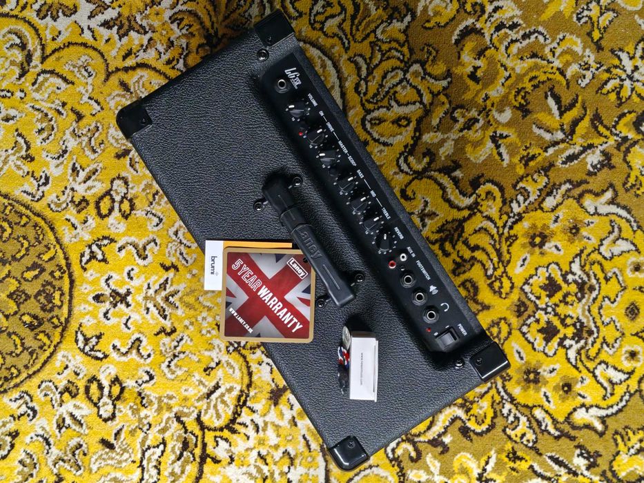 Zestaw Gitara Elektryczna Aria PE-350 STD AGBK + Laney LG35R