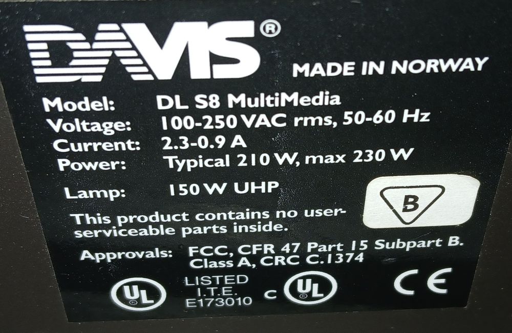 Davis DLS8 projektor