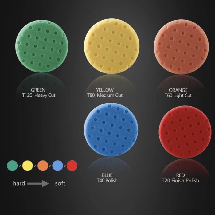 Kit boinas de polimento 5 unidades