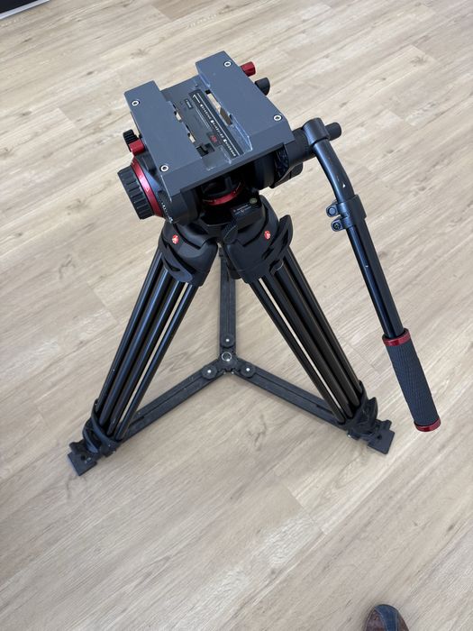 Tripé para vídeo Manfrotto 509HD,545GBK Pro Ground-Twin Kit 100