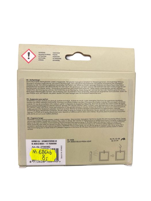 Pachnąca gipsowa zawieszka + perfum Honey Mandarin nr.6864b