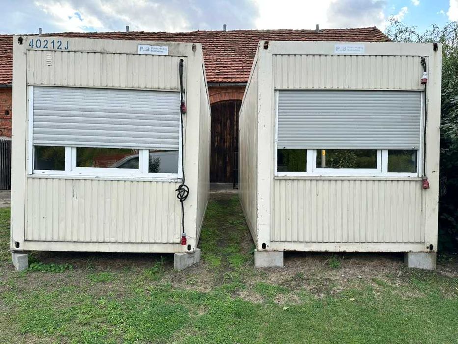 Kontener 6m budowlany socjalny biurowy - ładny - 12800 brutto