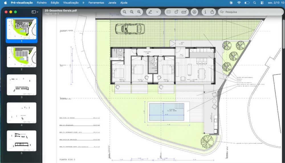 Terreno 550 m2  c/projecto