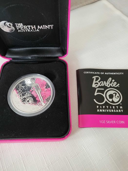 Moneta  Barbie 50 rocznica Prezent Święta