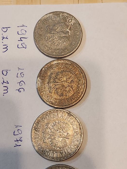 1 zł od 1949- 1990 /1 zestaw 16 szt/