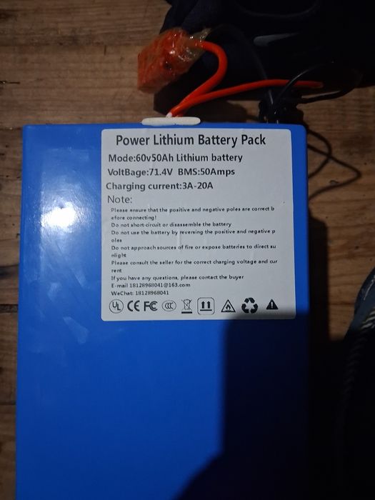 Vendo bateria nova para scooter eletrica de 60v 50ah