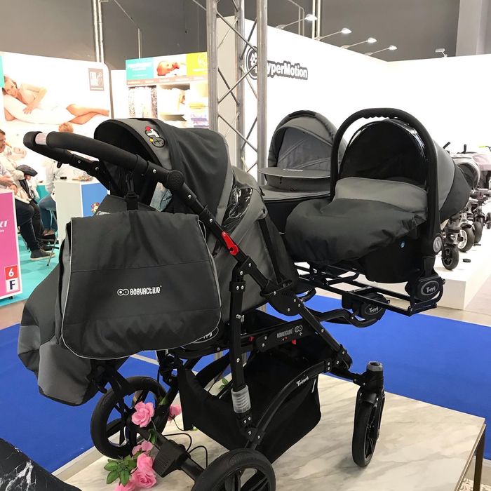 Trippy Babyactive 3w1. 3xGondola 3xSpacerówka 3xFotelik Dla Trojaczków