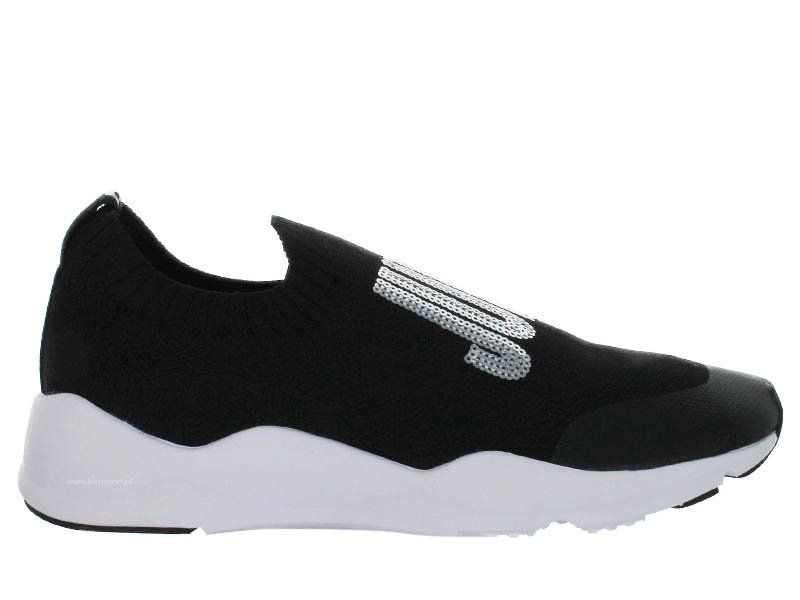 Juicy Couture Półbuty damskie - Galena Knit/Sequins - r 38 - czarne