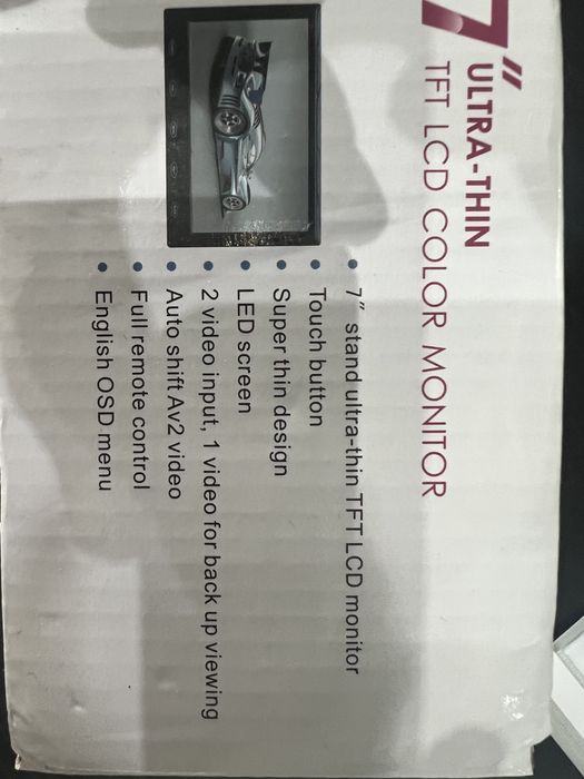 Ecran lcd 7” ultra fino