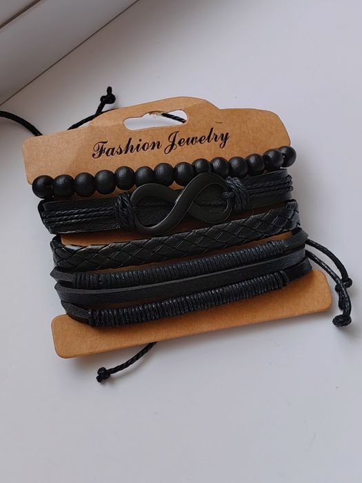 Bransoletka zestaw rzemyki vintage retro Boho