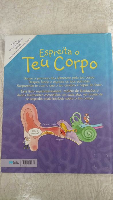 Livro "Espreita o Teu Corpo" para Crianças