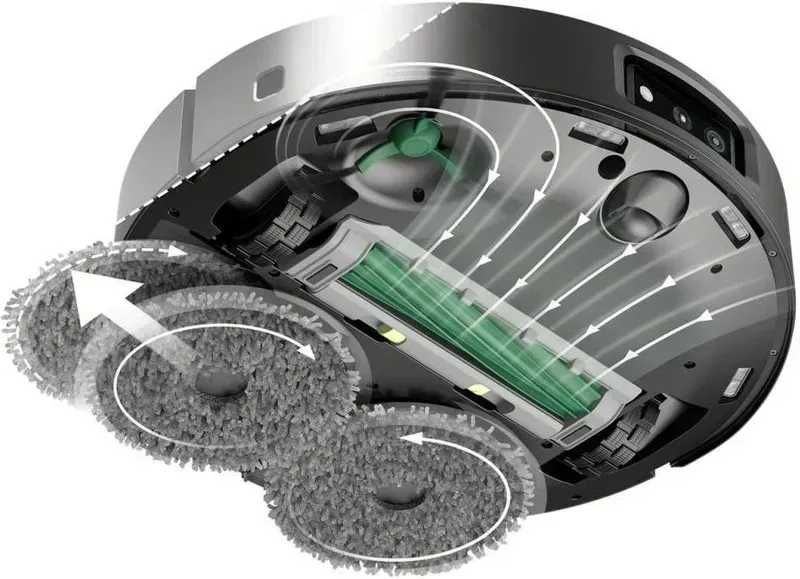 Робот-пилосос iRobot Roomba Combo 505+ AutoWash Dock Black (N185040) | Сухе + вологе прибирання