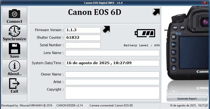 Canon 6d full frame com Grip, quick strap, 64Gb + 64GB e 2 Baterias