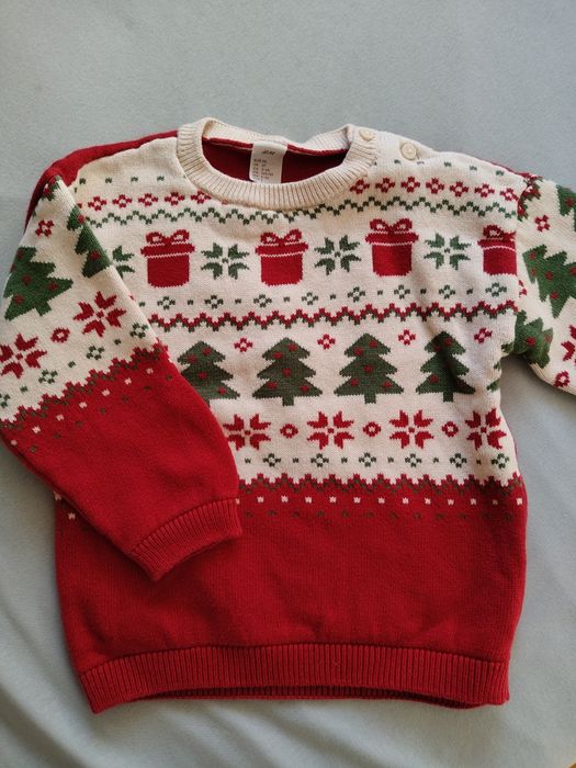 Nowy świąteczny zimowy sweterek H&M 98