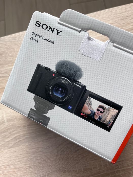 Aparat Sony zv1 ab kompaktowy czarny video zdjęcia