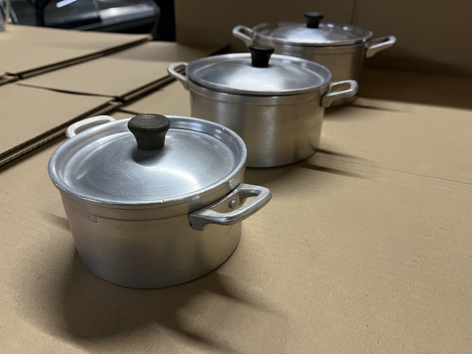 Tachos em Aluminio conjunto de 3 unidades