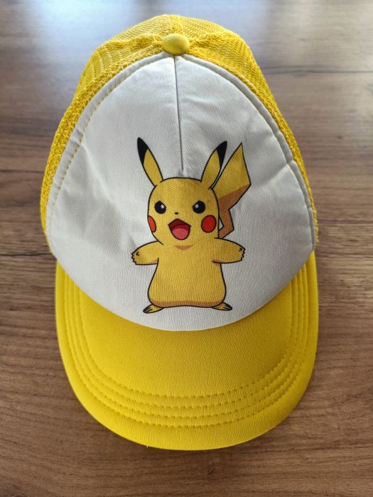 Żółta czapka z daszkiem chłopięca, Pikachu Pokemon, H&M