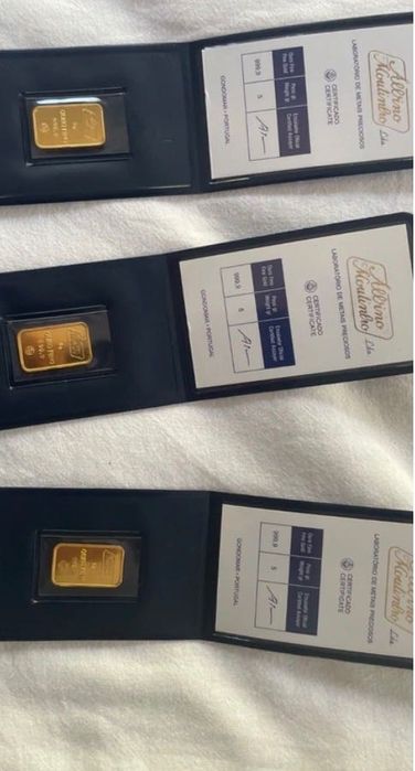 Barra de ouro 24k  5 gramas