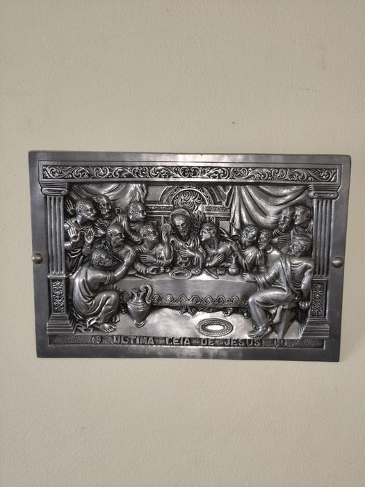 Quadro Última Ceia de Jesus em Metal