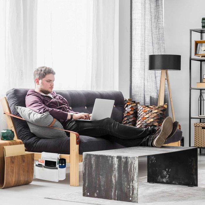 Relaxdays Organizer Na Łóżko Piętrowe Filcowy 8 Kieszeni Torba Do Łóżka