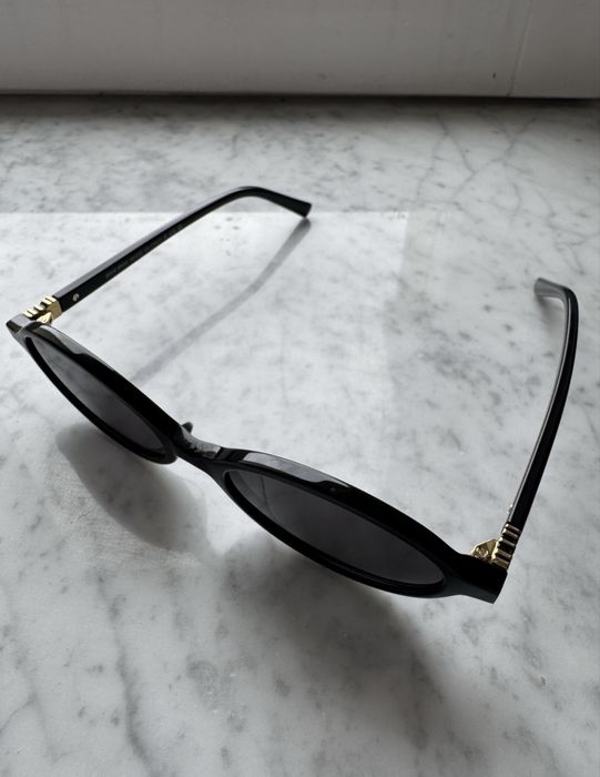 Okulary przeciwsłoneczne MiuMiu miu miu czarne okrągłe jajka modne